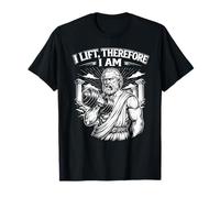 I Lift Therefore I Am Socrates Gym Philosophy Stoicism Maglietta