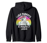 I Like African Grey Parrots And Maybe 3 People Felpa con Cappuccio