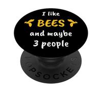 I Like Bees And Maybe 3 People PopSockets PopGrip Adesivo