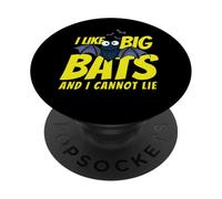 I Like Big Bats and I Cannot Lie Funny Bat Lovers PopSockets PopGrip Adesivo