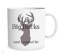 I Like Big Bucks, And I Cannot Lie Mug Con Manico Tazze Divertente Tazza Per Ufficio Espresso Cucina 330Ml