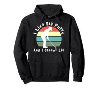 I Like Big Putts and I Cannot Lie (testo bianco) Felpa con Cappuccio