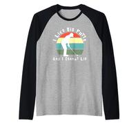 I Like Big Putts and I Cannot Lie (testo bianco) Maglia con Maniche Raglan