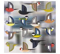 I Like Birds - Flock of Birds - Set di 16 adesivi decorativi in vetro statico