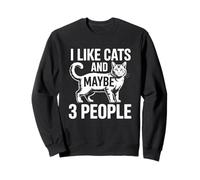I Like Cats And Maybe 3 People Felpa