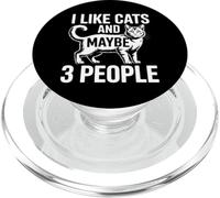 I Like Cats And Maybe 3 People PopSockets PopGrip per MagSafe