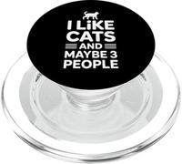 I Like Cats And Maybe 3 People PopSockets PopGrip per MagSafe
