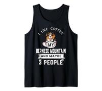 I Like Coffee My Bernese Mountain Dog Maybe 3 People Dogs Canotta