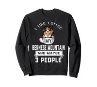 I Like Coffee My Bernese Mountain Dog Maybe 3 People Dogs Felpa