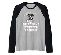 I Like Coffee My Dog Great Dane Dog Maybe 3 People Dogs Maglia con Maniche Raglan