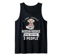 I Like Coffee My Dog Rhodesian Ridgeback & Maybe 3 People Canotta