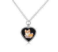 I Like Corgi Dog Custom Urna Collana per Ceneri di Animali Domestici Carino Pet Memorial Ciondolo Gioielli Regali per Cane Gatto