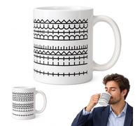 I Like Dick - Tazza da caffè in ceramica personalizzata, con messaggio | Divertente tazza da caffè in ceramica con messaggi segreti, 325 ml, regalo per colleghi, amici, familiari, amanti del caffè