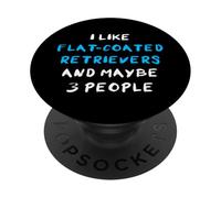 I Like Flat-Coated Retrievers And Maybe 3 People PopSockets PopGrip Adesivo