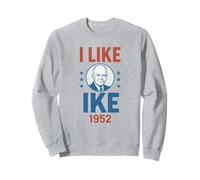 I Like Ike 1952 Campagna presidenziale retrò di Eisenhower Felpa
