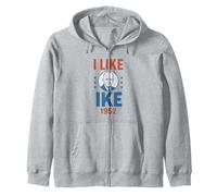 I Like Ike 1952 Campagna presidenziale retrò di Eisenhower Felpa con Cappuccio