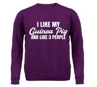 I Like il Mio Guinea Maiale E 3 Persone - Bambini Felpa con Cappuccio / -