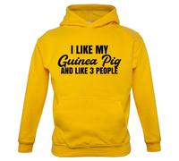 I Like il Mio Guinea Maiale E 3 Persone - Bambini Felpa con Cappuccio / -