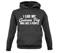 I Like il Mio Guinea Maiale E 3 Persone - Bambini Felpa con Cappuccio / -