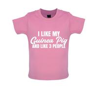 I Like il Mio Guinea Maiale E 3 Persone - Bambino T-Shirt / Body - Animale