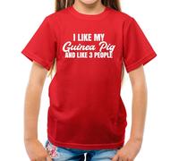 I Like il Mio Guinea Maiale E 3 Persone - T-Shirt - Animali Domestici Love