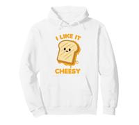 I Like It Cheesy Funny Grilled Cheese Felpa con Cappuccio