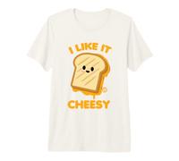 I Like It Cheesy Funny Grilled Cheese Maglietta Premium
