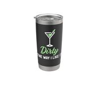 I Like It Dirty Funny Dirty Martini Bicchiere Drink Happy Hour Bicchiere termico in acciaio inox doppia parete