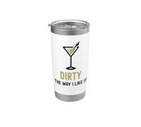 I Like It Dirty Funny Dirty Martini Bicchiere Drink Happy Hour Bicchiere termico in acciaio inox doppia parete
