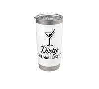 I Like It Dirty Funny Dirty Martini Bicchiere Drink Happy Hour Bicchiere termico in acciaio inox doppia parete