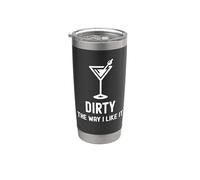 I Like It Dirty Funny Dirty Martini Bicchiere Drink Happy Hour Bicchiere termico in acciaio inox doppia parete