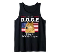 I Like It Doge-Y Style I like it Dogey D.O.G.E. DOGE US Flag Canotta