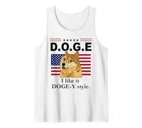 I Like It Doge-Y Style I like it Dogey D.O.G.E. DOGE US Flag Canotta