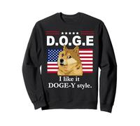 I Like It Doge-Y Style I like it Dogey D.O.G.E. DOGE US Flag Felpa