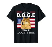 I Like It Doge-Y Style I like it Dogey D.O.G.E. DOGE US Flag Maglietta