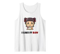 I Like It Raw Divertente Sushi Cibo Giapponese Sushi Ragazza Raw Sushi Canotta