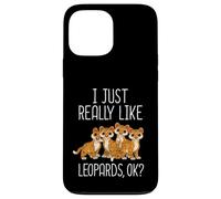 I Like Leopards Lover Kids Wild Cat Leopard Custodia per iPhone 13 Pro Max