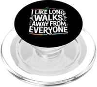 I Like Long Walks Away From Everyone Introvert Mood - PopSockets PopGrip per MagSafe