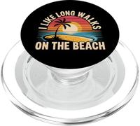 I Like Long Walks On The Beach Turista estivo |- PopSockets PopGrip per MagSafe