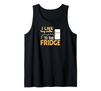 I LIKE long walks TO THE FRIDGE Funny Foodie Humor Canotta
