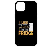 I LIKE long walks TO THE FRIDGE Funny Foodie Humor Custodia per iPhone 14 Plus