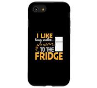 I LIKE long walks TO THE FRIDGE Funny Foodie Humor Custodia per iPhone SE (2020) / 7 / 8