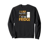 I LIKE long walks TO THE FRIDGE Funny Foodie Humor Felpa