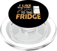 I LIKE long walks TO THE FRIDGE Funny Foodie Humor PopSockets PopGrip per MagSafe