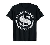 I Like Money More Than People - v2 vintage Maglietta