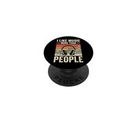 I Like Music More Than People PopSockets PopGrip Adesivo