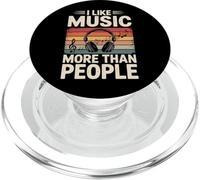 I Like Music More Than People PopSockets PopGrip per MagSafe