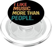 I Like Music More Than People PopSockets PopGrip per MagSafe