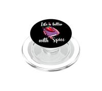 I Like My Books Spicy Romance Book Life is Better with Spice PopSockets PopGrip per MagSafe