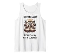 I Like My Books Steamy And My Music Screamy Spicy Book Smutt Canotta